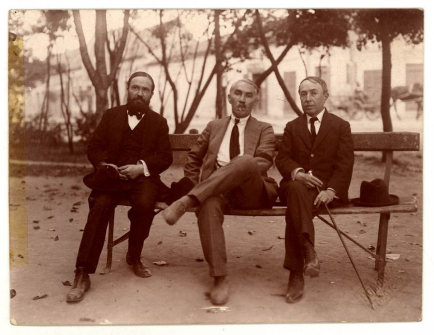 Juhász Gyula, Móra Ferenc és Réti Ödön Makón 1924-ben / Fotó: Homonnai Nándor / Wikimedia Commons